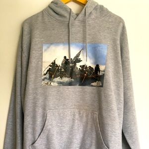 Hasta Muerte Large Gray Hoodie “Cure for the Struggle” Brand New